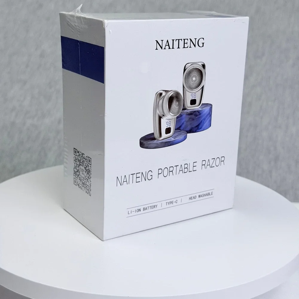 Naiteng Portable Razor FCX07 Mini Electric Shaver Type-C Rechargeable Silver